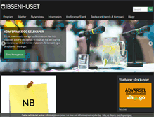 Tablet Screenshot of ibsenhuset.no